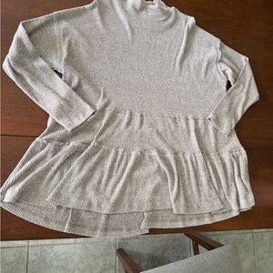 Ribbed Long Sleeve Blouse